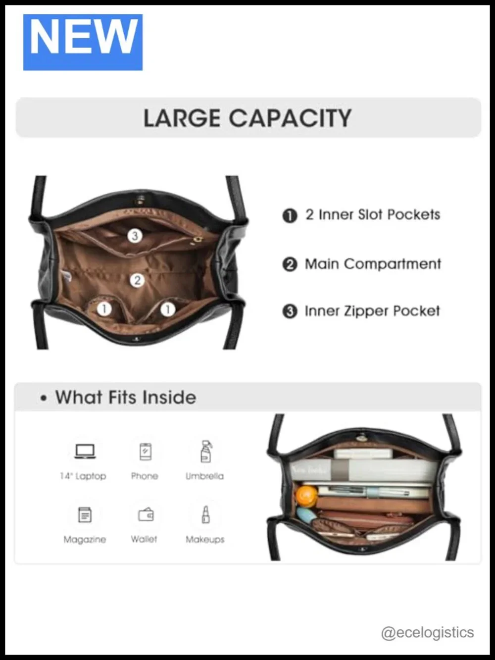 Top Grain Leather Tote Purse Hobo Shoulder Bag for Women